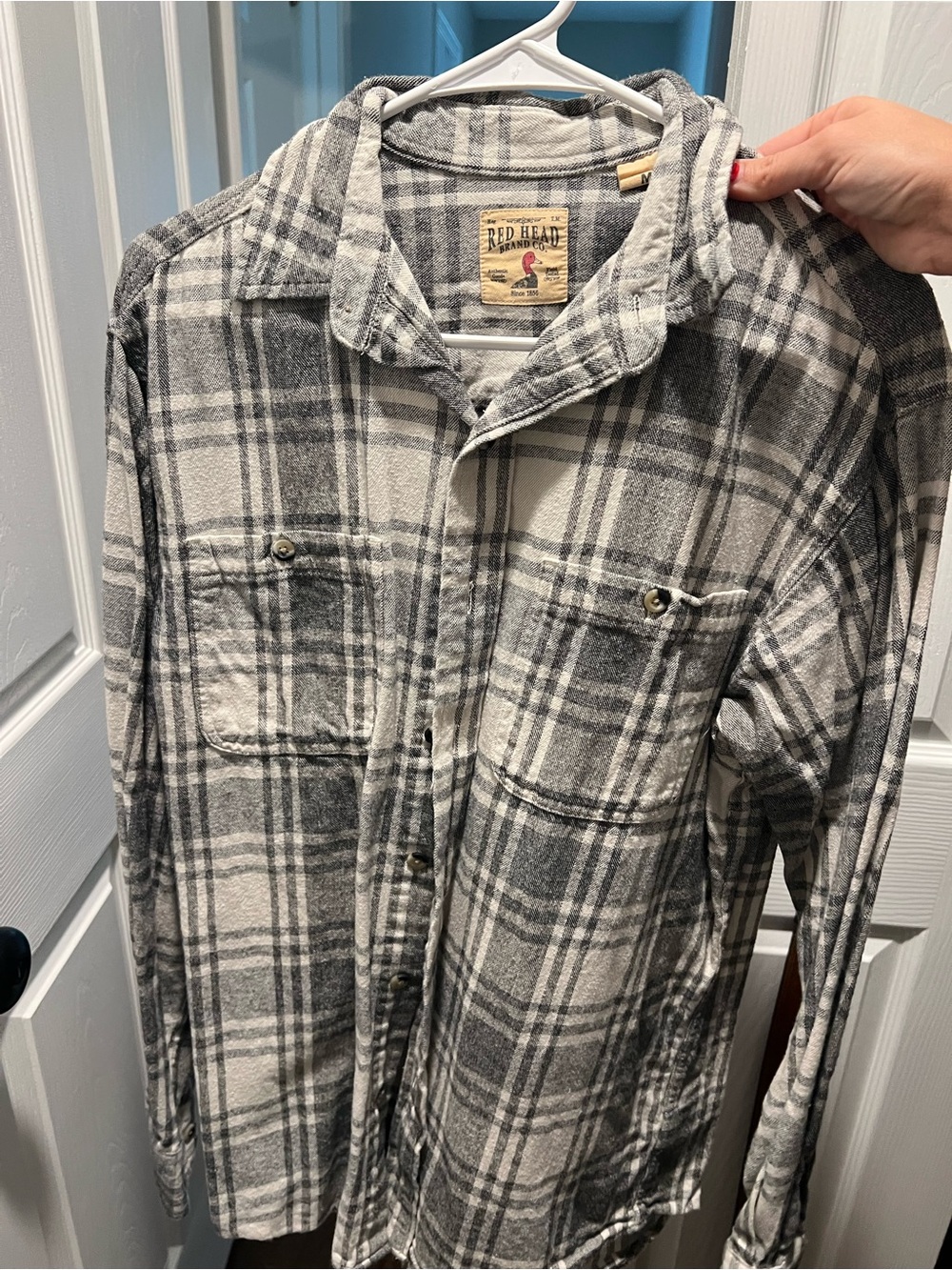RedHead Gray & White Plaid Button-Up Shirt